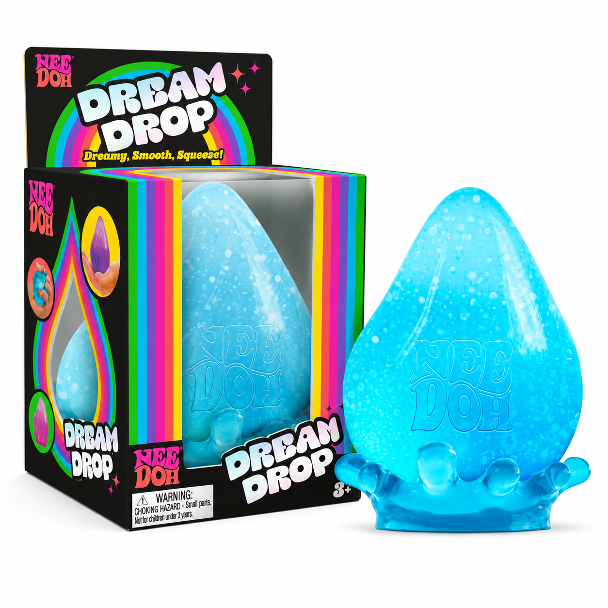 Dream Drop - Sensory Squeeze Toy w/ Dreamy Smooth Squeeze - 3" Tall Blue*