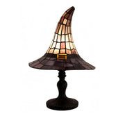 Witch Hat Tiffany Style Resin Table Lamp USB Gothic Decor Night Light