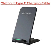 Wireless Fast Charger Charging Pad Stand Dock For Samsung Galaxy iPhone Phone