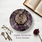 Witch Hat Tiffany Style Resin Table Lamp USB Gothic Decor Night Light