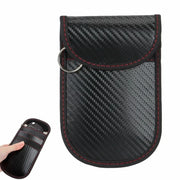 2 Pack Faraday Bag for Key Fob Cage Protector Car RFID Signal Blocking Bag Black