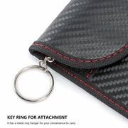 2 Pack Faraday Bag for Key Fob Cage Protector Car RFID Signal Blocking Bag Black